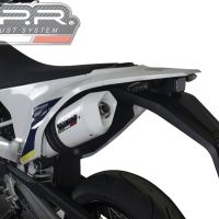 Exhaust compatible with Husqvarna Enduro 701 2015-2016, Albus Ceramic, Slip-on exhaust including removable db killer and link pipe, not EPA-compliant 