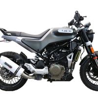 Exhaust compatible with Husqvarna Vitpilen 401 2020-2020, Albus Evo4, Slip-on exhaust including removable db killer and link pipe, EPA-compliant 