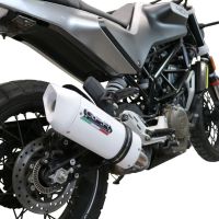 Exhaust compatible with Husqvarna Vitpilen 401 2020-2020, Albus Evo4, Slip-on exhaust including removable db killer and link pipe, EPA-compliant 