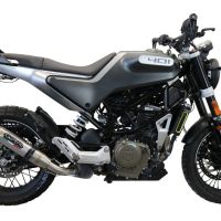 Exhaust compatible with Husqvarna Vitpilen 401 2020-2020, Deeptone Inox, Slip-on exhaust including removable db killer and link pipe, EPA-compliant 