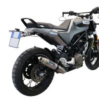 Exhaust compatible with Husqvarna Vitpilen 401 2020-2020, Deeptone Inox, Slip-on exhaust including removable db killer and link pipe, EPA-compliant 
