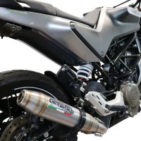 Exhaust compatible with Husqvarna Vitpilen 401 2020-2020, Deeptone Inox, Slip-on exhaust including removable db killer and link pipe, EPA-compliant 