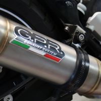 Exhaust compatible with Husqvarna Vitpilen 401 2020-2020, Deeptone Inox, Slip-on exhaust including removable db killer and link pipe, EPA-compliant 