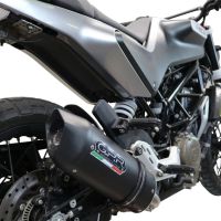 Exhaust compatible with Husqvarna Vitpilen 401 2020-2020, Furore Evo4 Nero, Slip-on exhaust including removable db killer and link pipe, EPA-compliant 