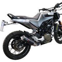 Exhaust compatible with Husqvarna Vitpilen 401 2020-2020, M3 Black Titanium, Slip-on exhaust including removable db killer and link pipe, EPA-compliant 