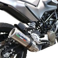 Exhaust compatible with Husqvarna Vitpilen 401 2020-2020, M3 Inox , Slip-on exhaust including removable db killer and link pipe, EPA-compliant 
