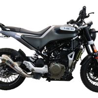 Exhaust compatible with Husqvarna Vitpilen 401 2021-2023, Powercone Evo, Slip-on exhaust including removable db killer and link pipe, EPA-compliant 