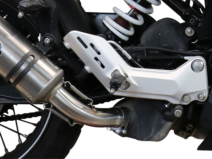 Exhaust compatible with Husqvarna Vitpilen 401 2020-2020, Albus Evo4, Slip-on exhaust including removable db killer and link pipe, EPA-compliant 