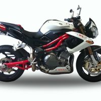 Exhaust compatible with Benelli Tnt 1130 2008-2016, Tiburon Poppy, Slip-on exhaust including removable db killer and link pipe, EPA-compliant 