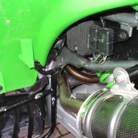 Exhaust compatible with Kawasaki KFX700 2004-2011, Deeptone Atv, Full system exhaust including dual silencers and removable db killers 