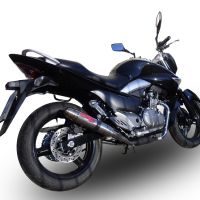 Exhaust compatible with Suzuki Gw 250 F Inazuma 2012-2017, Deeptone Inox, Dual slip-on including removable db killers and link pipes, EPA-compliant 