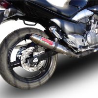 Exhaust compatible with Suzuki Gw 250 F Inazuma 2012-2017, Deeptone Inox, Dual slip-on including removable db killers and link pipes, EPA-compliant 