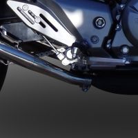 Exhaust compatible with Suzuki Gw 250 F Inazuma 2012-2017, Albus Ceramic, Dual slip-on including removable db killers and link pipes, EPA-compliant 