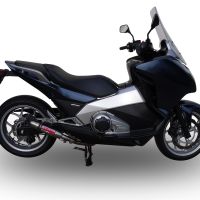Exhaust compatible with Honda Integra 750 2016-2020, Deeptone Inox, Slip-on exhaust including removable db killer and link pipe, EPA-compliant 