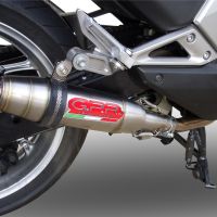 Exhaust compatible with Honda Integra 750 2016-2020, Deeptone Inox, Slip-on exhaust including removable db killer and link pipe, EPA-compliant 