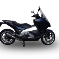 GPR exhaust compatible with  Honda Integra 750 2014-2015, New Grand Prix Evo Titanium, Slip-on exhaust including removable db killer and link pipe, EPA-compliant 