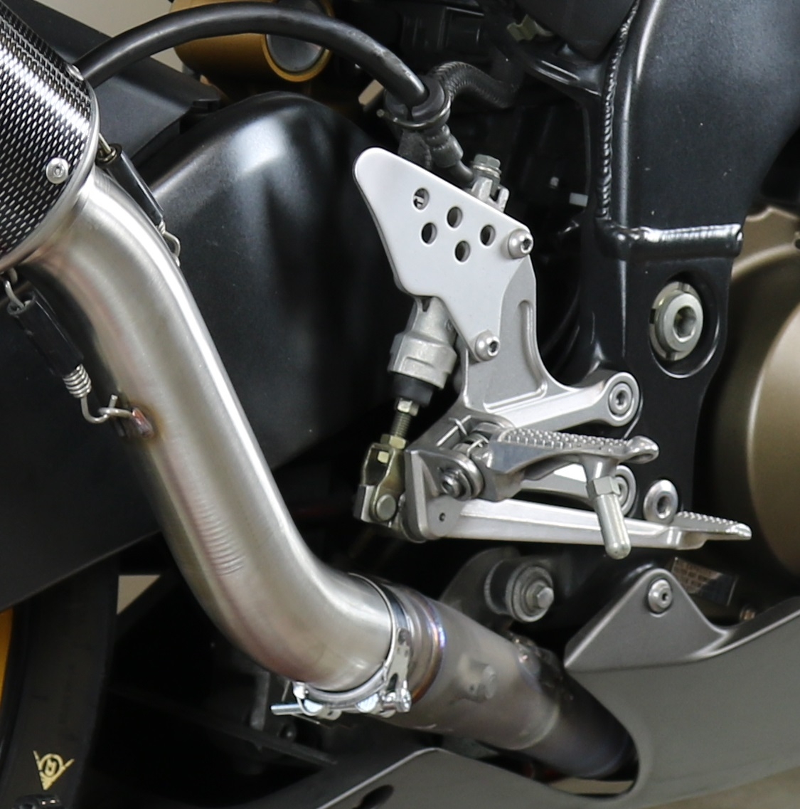 Exhaust compatible with Kawasaki ZX-10R 2004-2005, M3 Inox , Slip-on exhaust including removable db killer and link pipe, EPA-compliant 