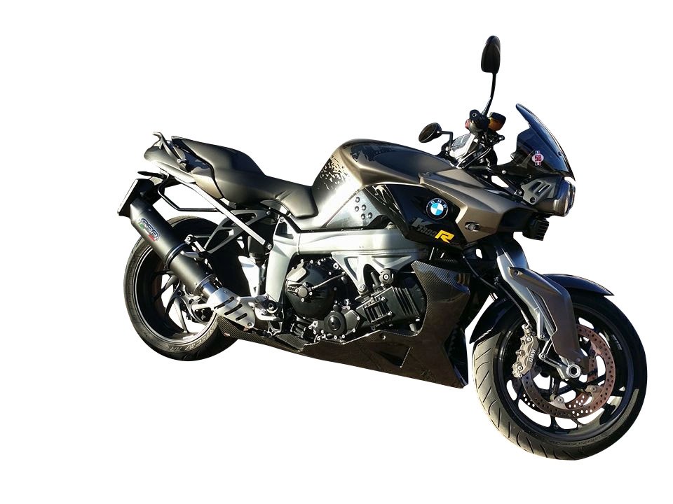 GPR exhaust compatible with Bmw K 1300 S -R  2009-2014, Furore Poppy, Homologated legal slip-on exhaust including removable db killer, link pipe and catalyst 