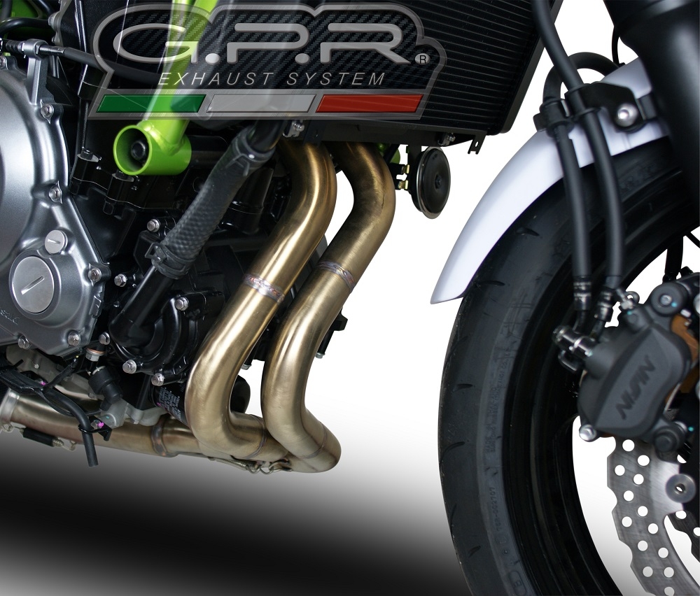 Exhaust compatible with Kawasaki Versys 650 2023-2024, Albus Ceramic, Full system exhaust, including removable db killer 