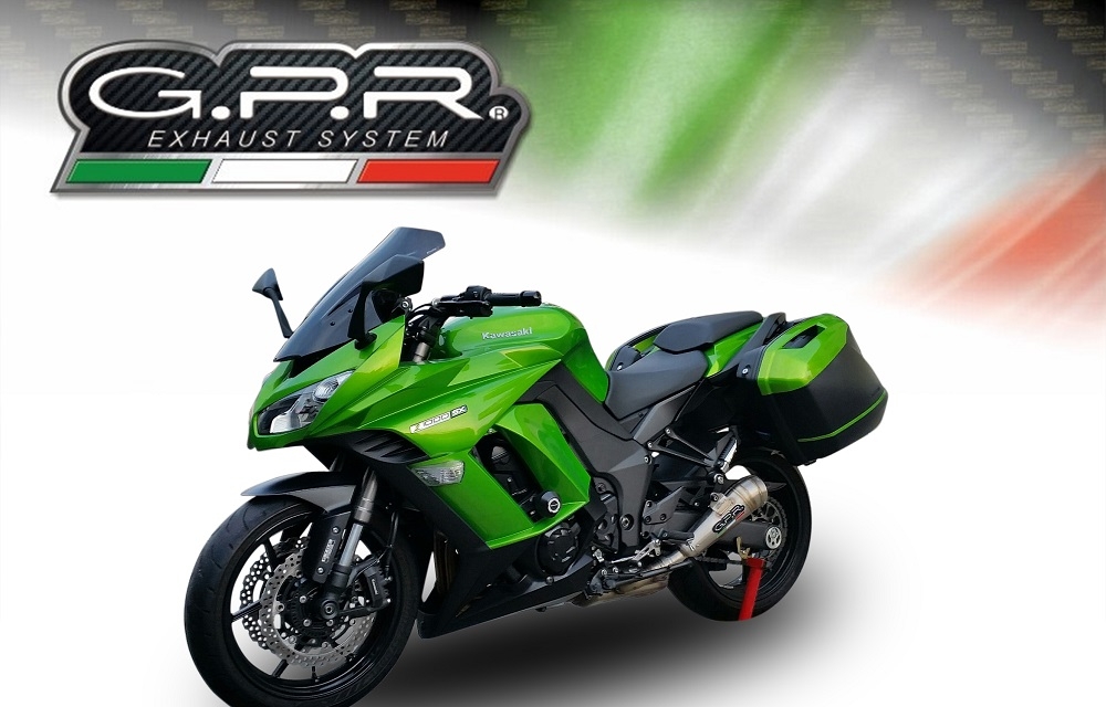Exhaust compatible with Kawasaki Ninja 1000 2017-2020, Powercone Evo, Dual slip-on including removable db killers and link pipes, EPA-compliant 