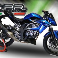 Exhaust compatible with Kawasaki Ninja125 2021-2024, Furore Evo4 Nero, Slip-on exhaust including removable db killer and link pipe, EPA-compliant 