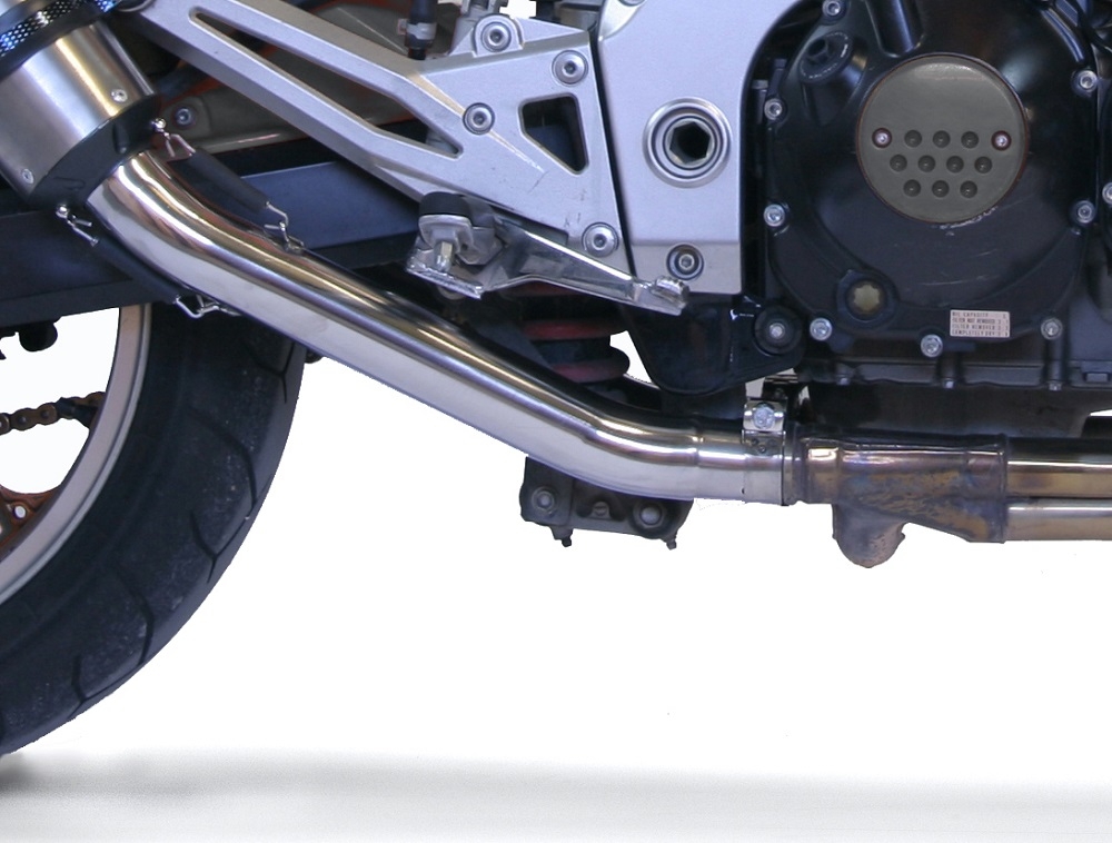 Exhaust compatible with Kawasaki Z1000 2003-2006, Furore Nero, Dual slip-on including removable db killers and link pipes, not EPA-compliant 