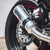 Exhaust compatible with Kawasaki Z-900 2017-2024, M3 Inox , Slip-on exhaust including removable db killer and link pipe, EPA-compliant 