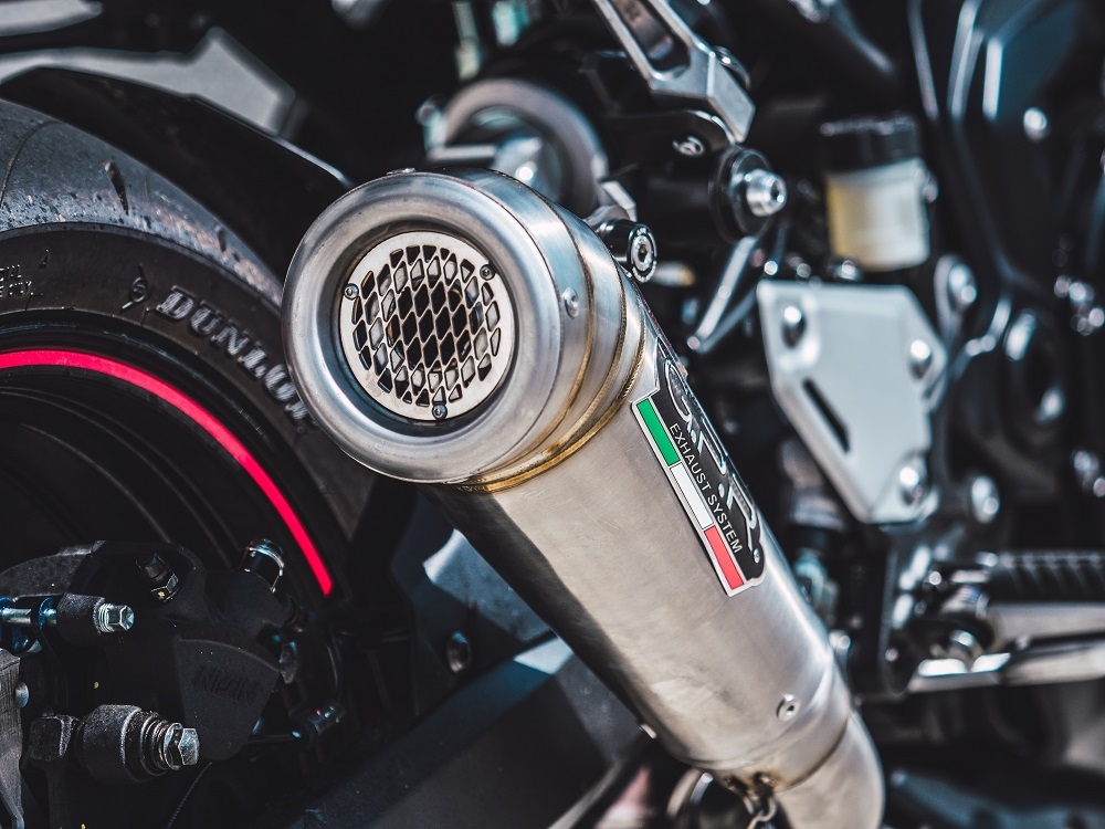 Exhaust compatible with Kawasaki Z-900 2017-2024, Powercone Evo, Slip-on exhaust including removable db killer and link pipe, EPA-compliant 