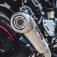 Exhaust compatible with Kawasaki Z-900 2017-2024, Powercone Evo, Slip-on exhaust including removable db killer and link pipe, EPA-compliant 