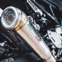 Exhaust compatible with Kawasaki Z-900 2017-2024, Powercone Evo, Slip-on exhaust including removable db killer and link pipe, EPA-compliant 