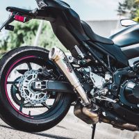 Exhaust compatible with Kawasaki Z-900 2017-2024, Powercone Evo, Slip-on exhaust including removable db killer and link pipe, EPA-compliant 
