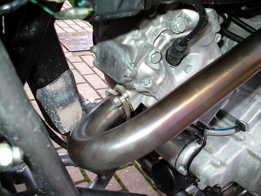 Exhaust compatible with Kawasaki KFX700 2004-2011, Deeptone Atv, Full system exhaust including dual silencers and removable db killers 
