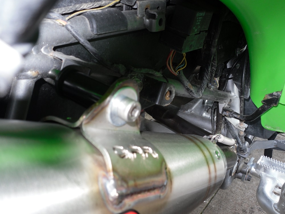 Exhaust compatible with Kawasaki KFX700 2004-2011, Powercone Evo, Full system exhaust including dual silencers and removable db killers 