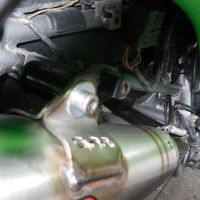 Exhaust compatible with Kawasaki KFX700 2004-2011, Powercone Evo, Full system exhaust including dual silencers and removable db killers 