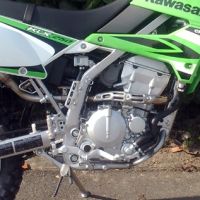Exhaust compatible with Kawasaki KLX250R 1994-2007, Furore Nero, Slip-on exhaust including removable db killer and link pipe, EPA-compliant 
