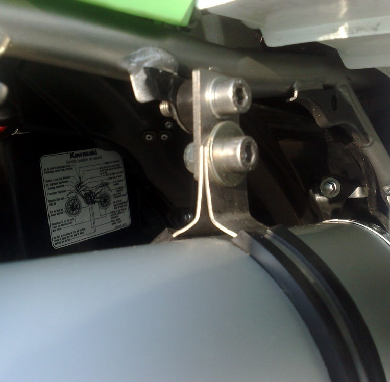 Exhaust compatible with Kawasaki KLX250R 1994-2007, Furore Nero, Slip-on exhaust including removable db killer and link pipe, EPA-compliant 