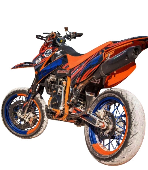 Exhaust compatible with Ktm Lc4 640 Enduro - Adventure - Supermoto 2003-2006, Furore Nero, Slip-on exhaust including removable db killer and link pipe, EPA-compliant 