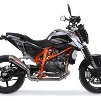 Exhaust compatible with Ktm 690 Duke 2017-2020, Powercone Evo, Slip-on exhaust including removable db killer and link pipe, EPA-compliant 