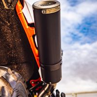 Exhaust compatible with Husqvarna Norden 901 2022-2024, M3 Black Titanium, Slip-on exhaust including removable db killer and link pipe, EPA-compliant 