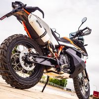 Exhaust compatible with Husqvarna Norden 901 2022-2024, Albus Evo4, Slip-on exhaust including removable db killer and link pipe, EPA-compliant 