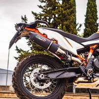 Exhaust compatible with Husqvarna Norden 901 2022-2024, Furore Evo4 Nero, Slip-on exhaust including removable db killer and link pipe, EPA-compliant 