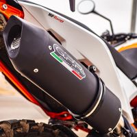 Exhaust compatible with Husqvarna Norden 901 2022-2024, Furore Evo4 Nero, Slip-on exhaust including removable db killer and link pipe, EPA-compliant 