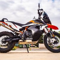 Exhaust compatible with Ktm 890 SMT 2023-2024, Powercone Evo, Slip-on exhaust including removable db killer and link pipe, EPA-compliant 