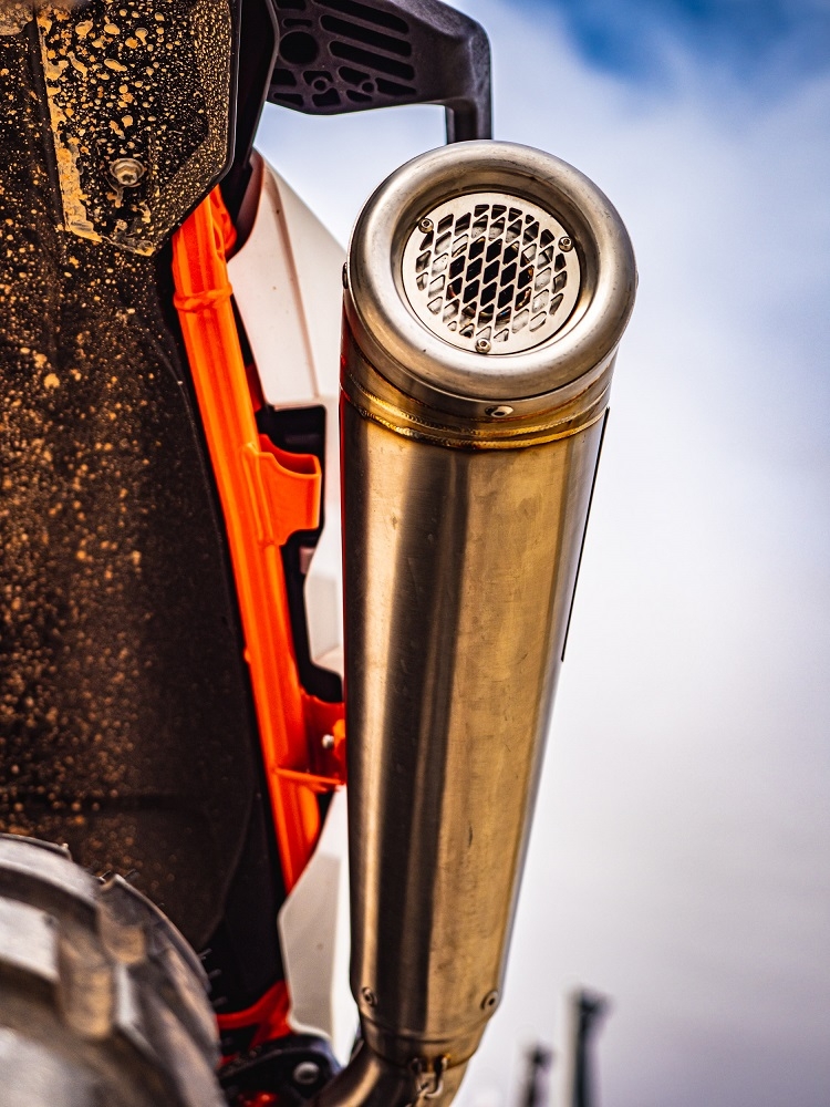 Exhaust compatible with Ktm 890 SMT 2023-2024, Powercone Evo, Slip-on exhaust including removable db killer and link pipe, EPA-compliant 