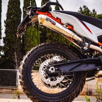 Exhaust compatible with Ktm 890 SMT 2023-2024, Powercone Evo, Slip-on exhaust including removable db killer and link pipe, EPA-compliant 