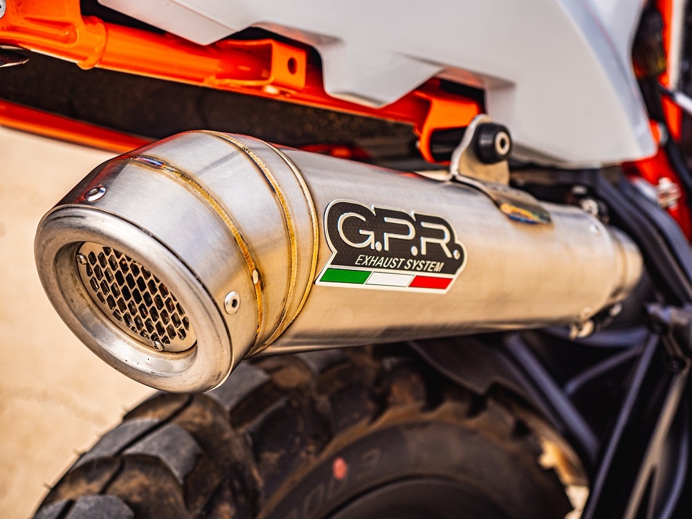 Exhaust compatible with Ktm 890 SMT 2023-2024, Powercone Evo, Slip-on exhaust including removable db killer and link pipe, EPA-compliant 