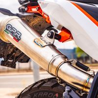 Exhaust compatible with Ktm 890 DUKE 2021-2024, Powercone Evo, Slip-on exhaust including removable db killer and link pipe, EPA-compliant 