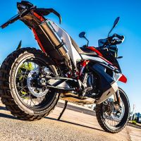 Exhaust compatible with Husqvarna Norden 901 2022-2024, M3 Inox , Slip-on exhaust including link pipe 