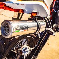 Exhaust compatible with Husqvarna Norden 901 2022-2024, M3 Inox , Slip-on exhaust including link pipe 
