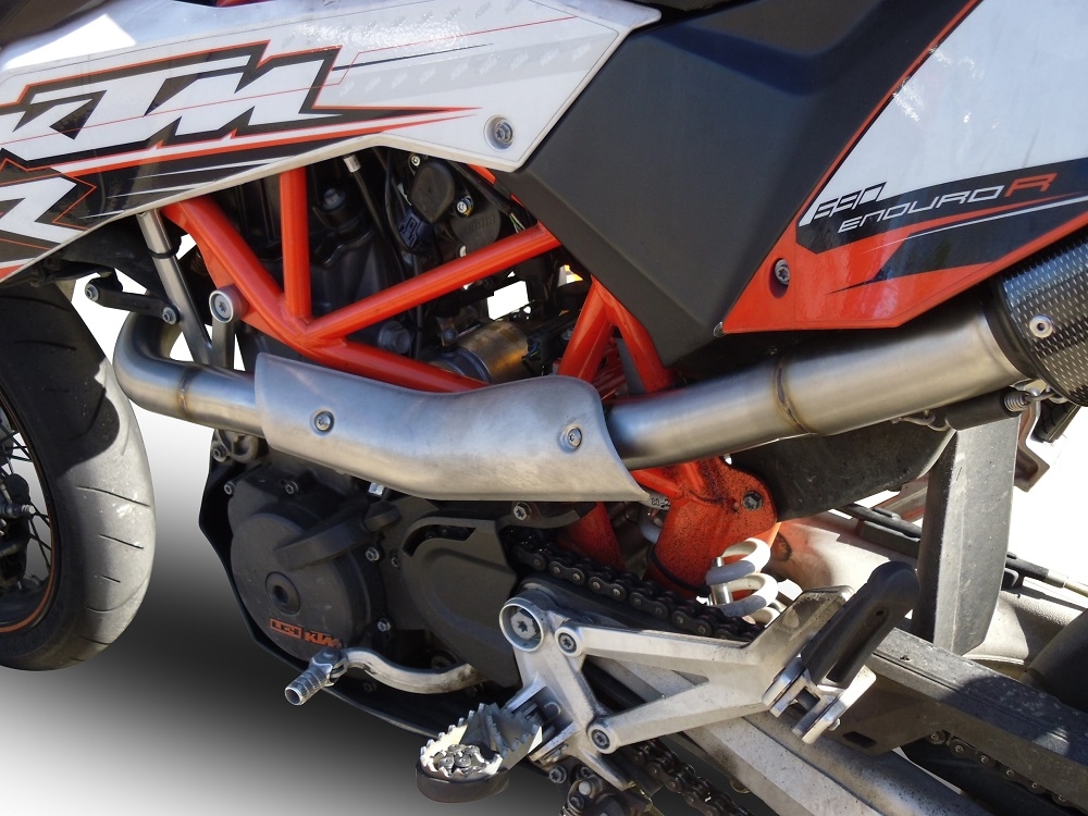 Exhaust compatible with Ktm Smc 690R 2007-2016, Albus Ceramic, Full system exhaust, including removable db killer 